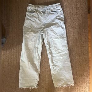 Madewell Perfect Vintage Wide Leg Crop in Bosworth Wash